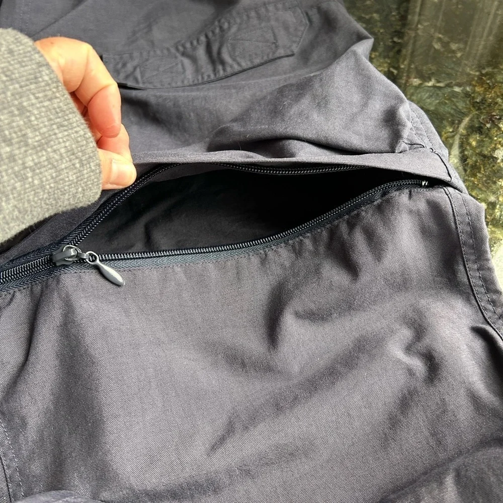 OuterSport men’s zip off hiking cargo pants. Elastic waist w belt. Nylon. Cargo - Picture 13 of 13